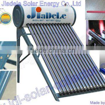 Jiadele integrated solar water heater with heat pipe-20100725