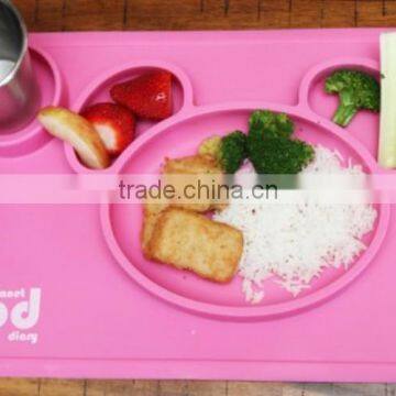 BPA Free Wholesale Non-slip Silicone Baby Hot Food Table Mat