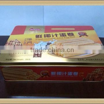 Egg roll tin box