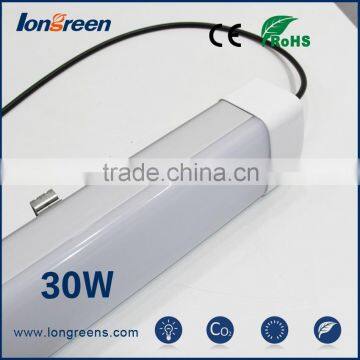 Suspended 900mm 30W led ip65 tri-proof light for parking lot