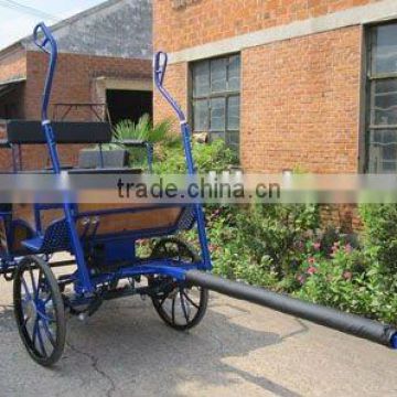 US style comfortable marathon horse cart horse carriage with big six seats