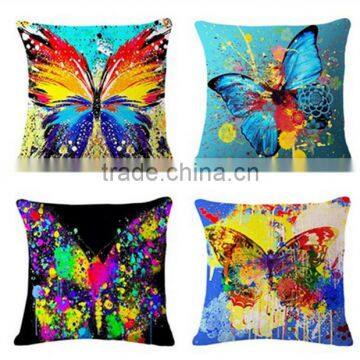 Oil painting patchwork 3D digital printed cushion cover, pillow case