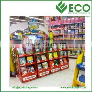 Cardboard Floor Displays Book Display Stand Cardboard Flooring PDQ POS POP Corrugated Cardboard Display
