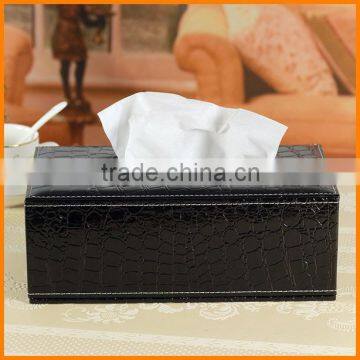 Continental Black Leather Tissue Box Tissue Pumping Creative Paper Tray Pumping Pumping Cassette Household Shipping Wholesale pr photo-2