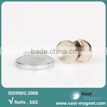 High grade sintered neodymium large disc magnet