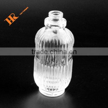 Vertical Stripe Small perfume bottle transparent clear glass bottle Middle Asia style