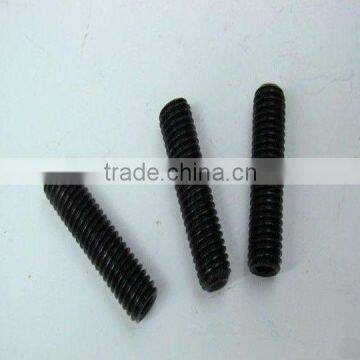 DIN913 Hex socket set screws flat poit black oxide