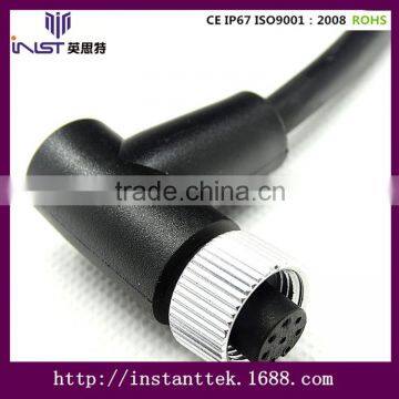 INST M12 Bend Angle 8pin Waterproof Connector photo-3