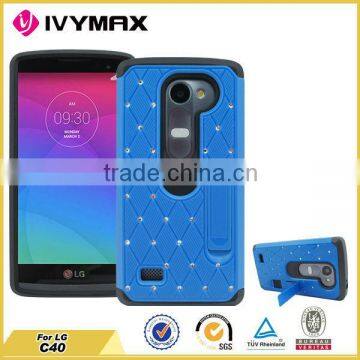 Hot Selling Models Diamond Stand Cover Case for lg C40 Leon