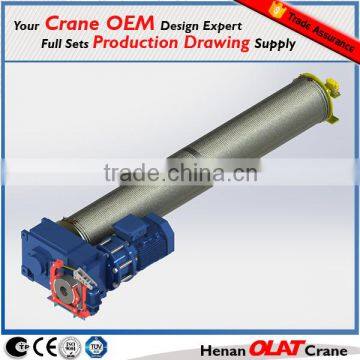 Electric hoist with monorail trolley overhead crane