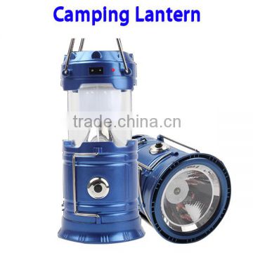 2016 Wholesale Portable Outdoor Rechargeable Solar LED Camping Lantern Light                        
                                                Quality Choice