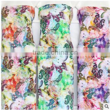 Shirt material rayon digital printed fabric