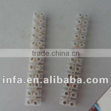 2 way 2 pole wire insulated terminal block connector