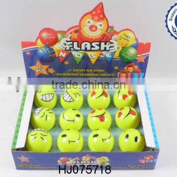 hot sell plastic flash face nose toys for kids 12PCS