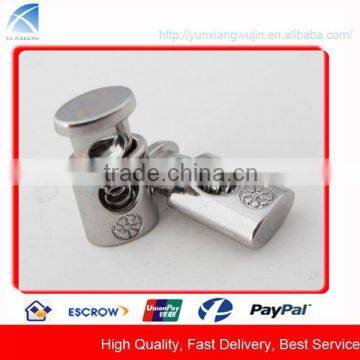 CD2086 Custom Cord Stopper Metal Spring Toggle with Logo