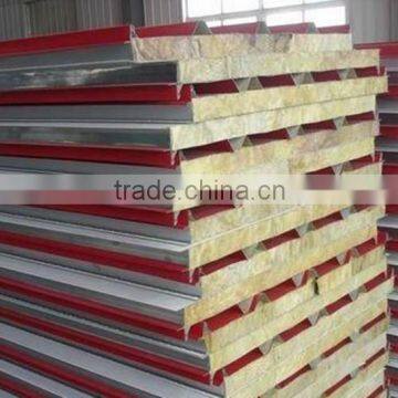 Fire Proof Heat Preservation Material Rock Wool Sandwich Panel for Wall and Floor