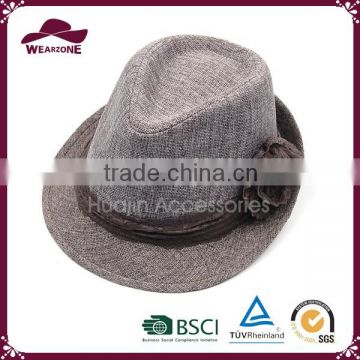 China manufacturer weaving straw fedora hat with competitive price