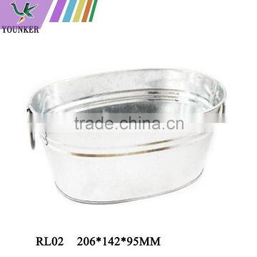 Decorative Galvanized Tinplate Material Tin Bucket with Handle