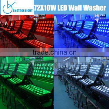 High Brightness Stage Lighting 72X10W LED City Color
