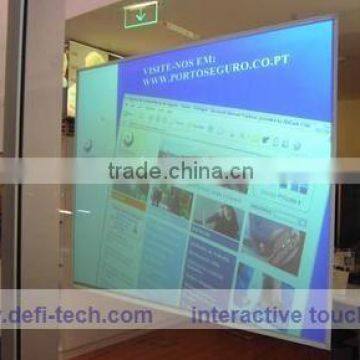 Interactive touch foil throuhgh glass,interactive touch foil film shop window