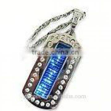 2015 Cool gifts LED metal name badge electronic digital programmable led keychain( direct manufacturer)