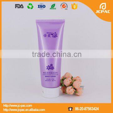 120ml round plastic soft cosmetic tube for facial wash