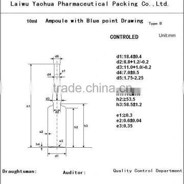 low borosilicate ampoule