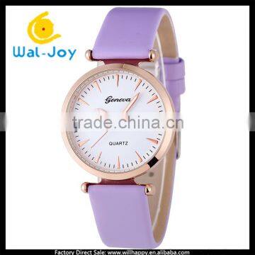 WJ-5523 candy colorful charming Geneva simple design fashion best selling women watch