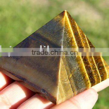 Natural Tiger eye Crystal Pyramid