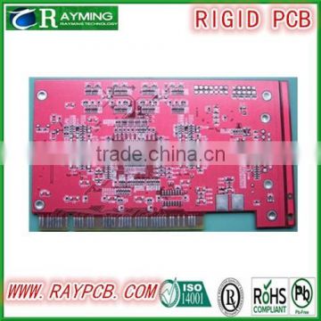 2.0mm board thickness 2oz HASL red solder mask pcb board