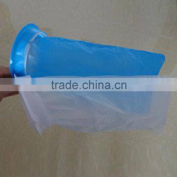 1500ML White Color LDPE Plastic Vomit Bag Without Printing Top PVC Rigid Rings photo-5