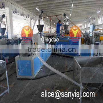 Double-screw Designed Pvc Plastic Extruder photo-3