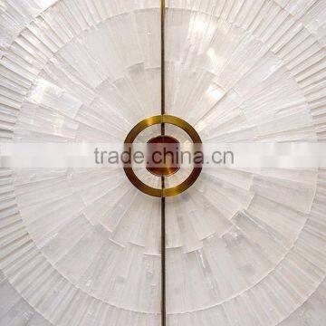 White mother of pearl shell mosaic for cabinet sureface decor polished