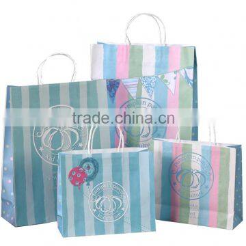 2016 Cheap Custom Promotional Printed Kraft Paper Shopping Bag Printed Paper Bag photo-3