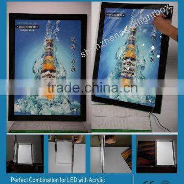 high quality hanging crystal double side magnetic light box