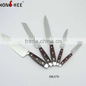 5 Pcs Pakka Handle Professional Chef Knife