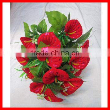 red artificial flower bouquets