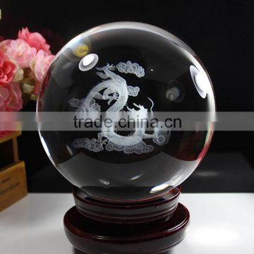 beautiful clear crystal dragon ball home decoration waterfall pieces