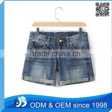 Custom Ladies Short Jeans Manufacturers China