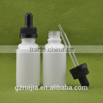 chinese manufacturer 30ml glass bottle white for e liquid 30ml essential oil bottle 30ml glass dropper bottle child-proof cap