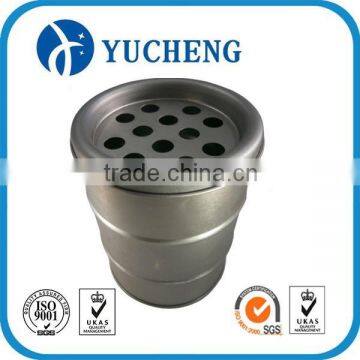 round cigarette ash tin box