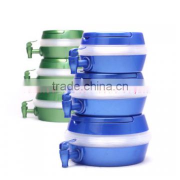 Durable 7.5L plastic collapsible beverage dispenser hot sale