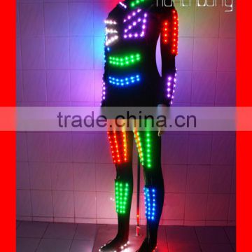 RF Remote LED tron dance costume, LED costumes samurai