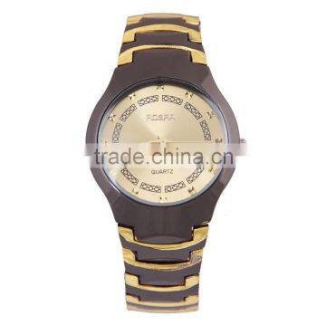 2015 fashion digital gold plated watch stainless steel wrist watch for men own brand metal watch popular in the market