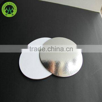 High quality gold round shape MDF masonite cake board for bakery