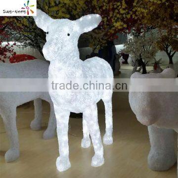 White color deer shaped christmas decoration led light deer shaped outdoor decoration led light                        
                                                                                Supplier's Choice