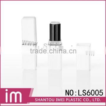 Wholesale Empty Square Black Plastic Lipstick Case LS6005
