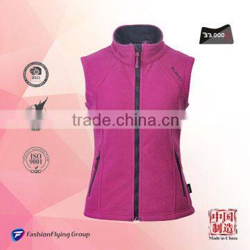 Women's fleece softshell vest(2XW33B1)