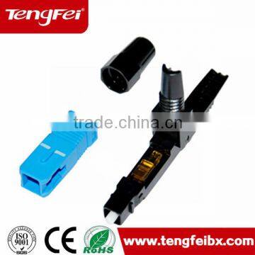 SC APC fiber optic fast connector/quick assembly connector/field assembly connector