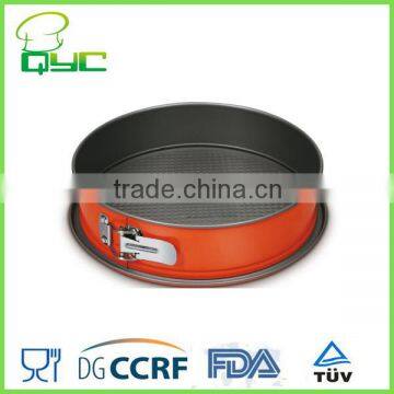 Non-stick Metal Spring Form Quick Release Cake Pan With Loose Base Blue photo-5